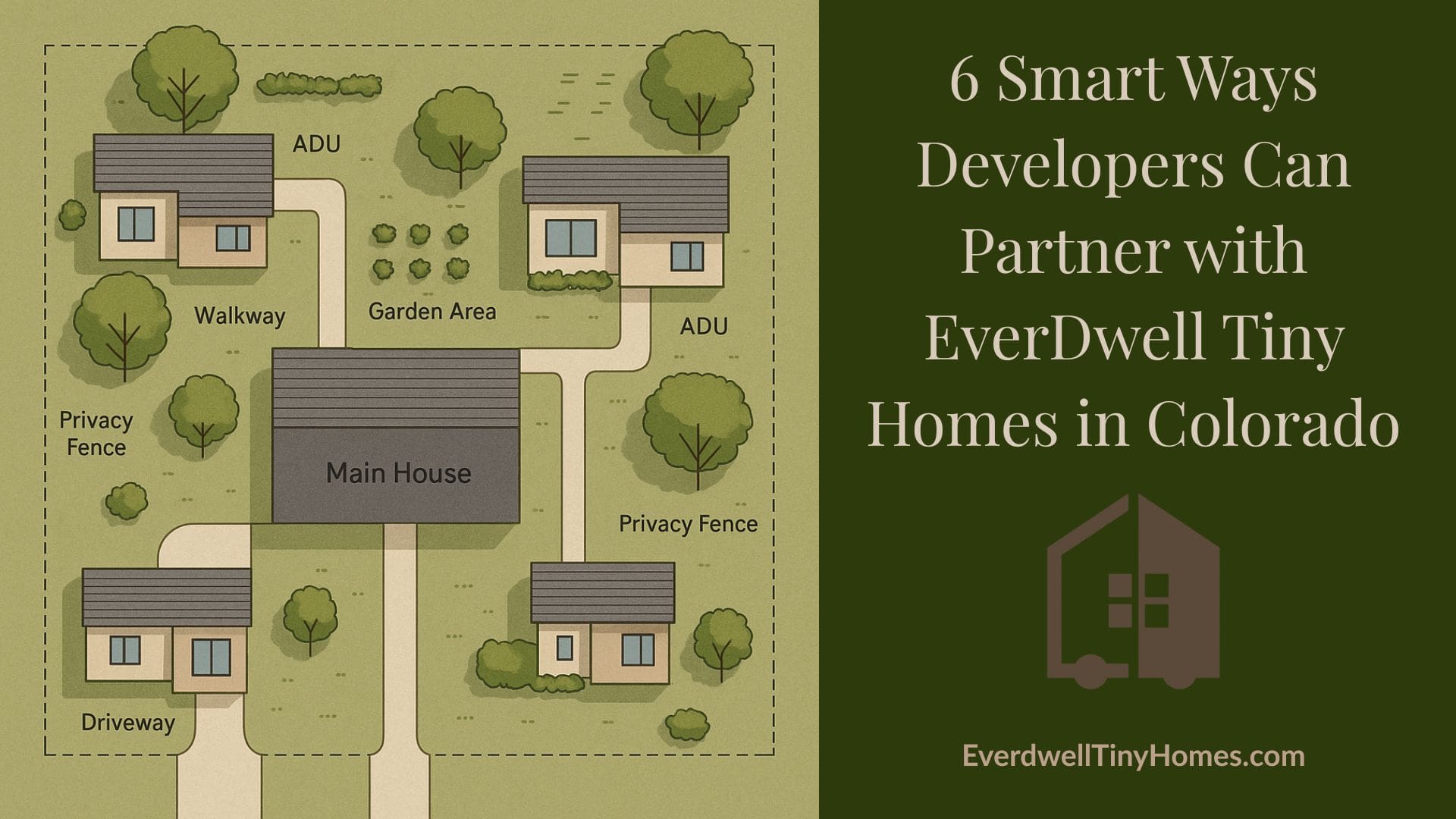 Modular ADU development in Colorado Springs by EverDwell Tiny Homes